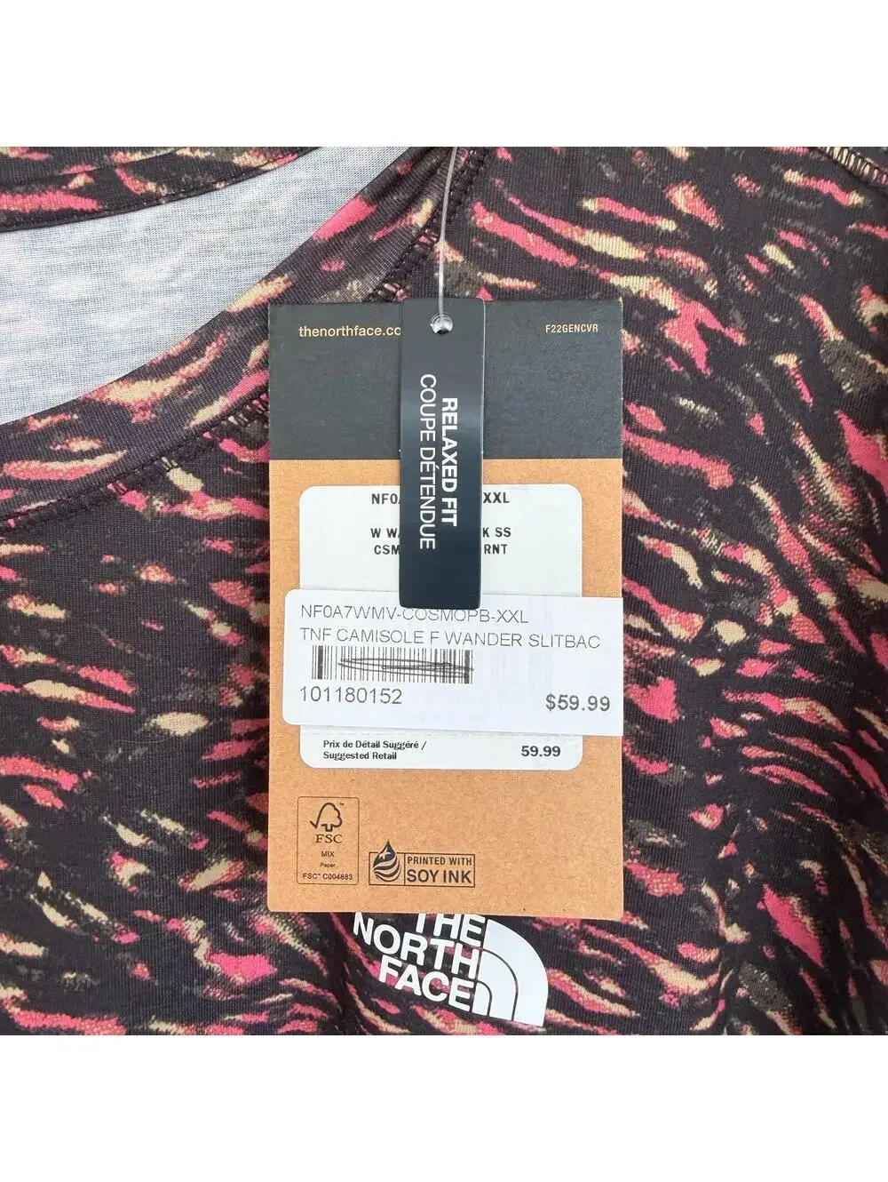 NWT The North Face Women's Wander Slitback Short Sleeve Shirt XXL - Picture 2 of 4